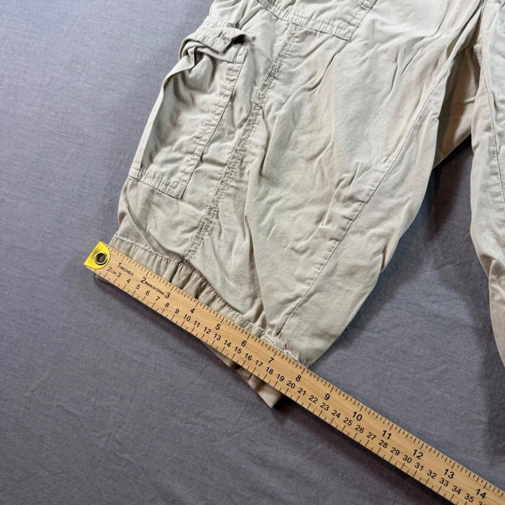 XCVI Cargo Shorts Womens XS Tan Good Elastic Waist Utility Pockets Stretch